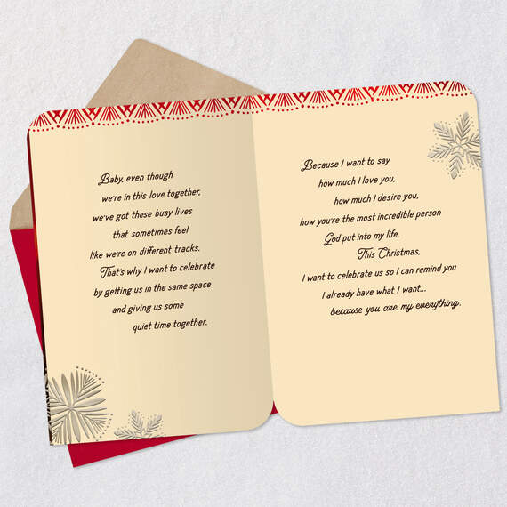 Baby, You're My Everything Romantic Christmas Card, , large image number 4
