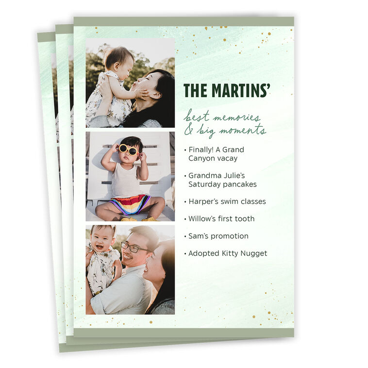 Memories and Moments Flat Photo Card