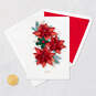Poinsettias and Holly Quilled Paper Handmade Christmas Card, , large image number 5