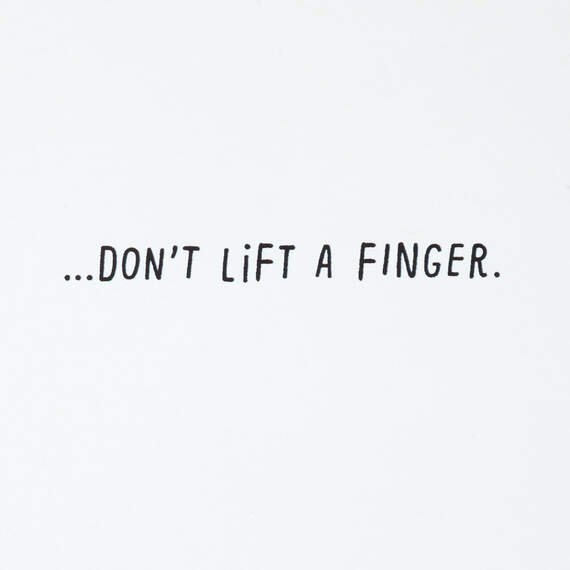Don't Lift a Finger Dinosaur at Gym Funny Birthday Card, , large image number 2