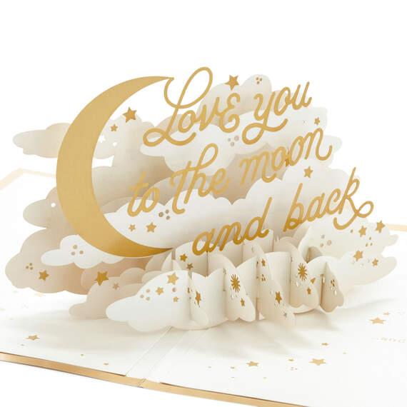 To the Moon and Back 3D Pop-Up Love Card