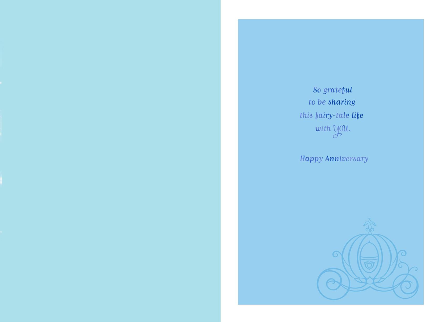 Cinderella My Dream Come True Anniversary Card