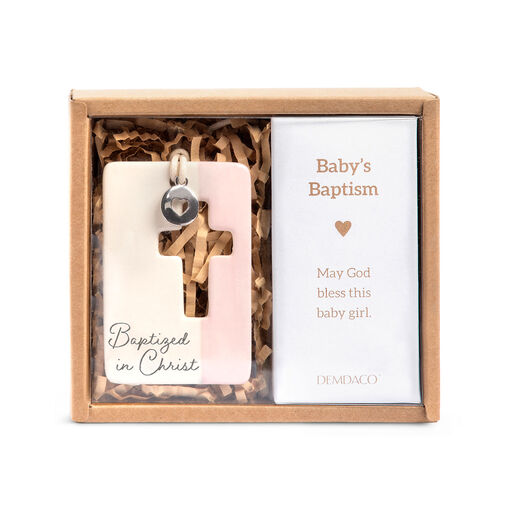 Demdaco Pink Baptism Token, 