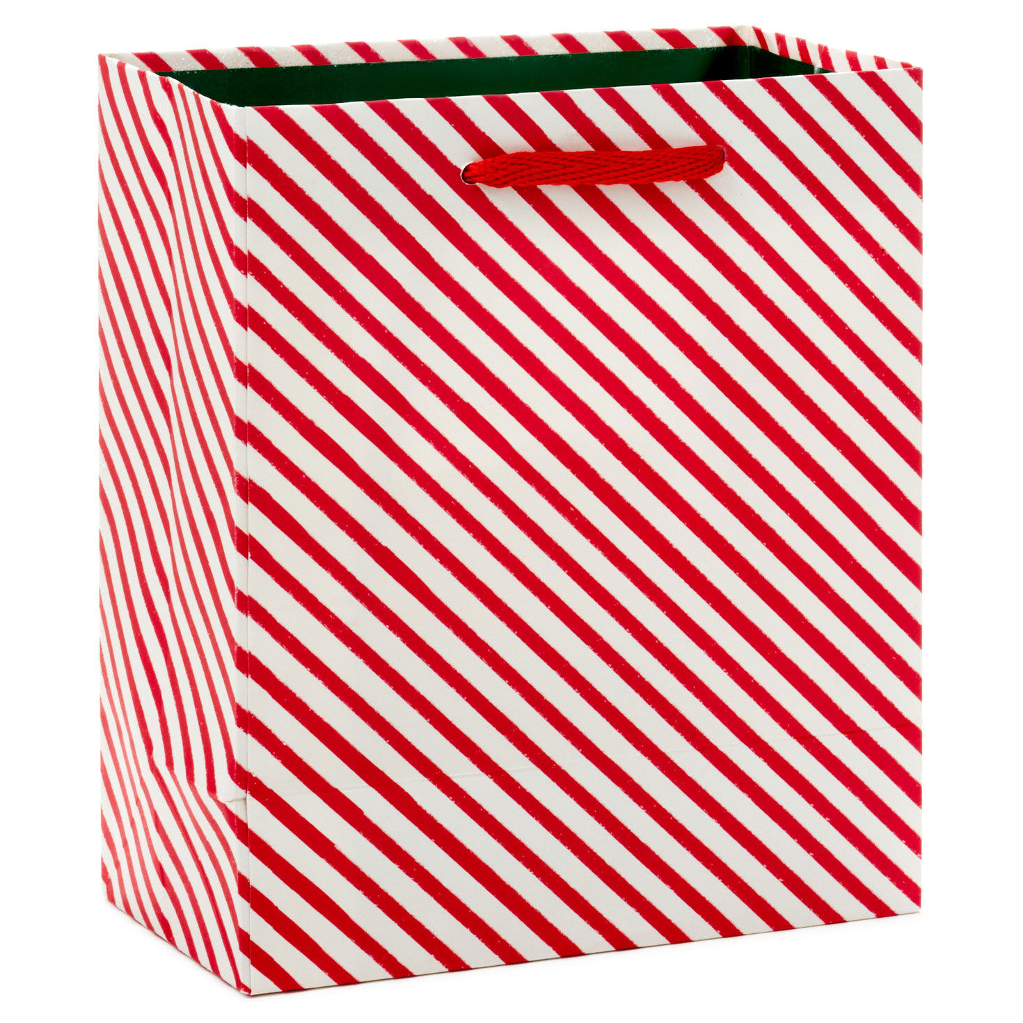 6.5" Glittery Peppermint Stripes Small Christmas Gift Bag for only USD 2.49 | Hallmark