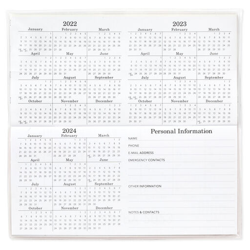 Leopard Print Monthly Calendar Planner, 2023-2024, 