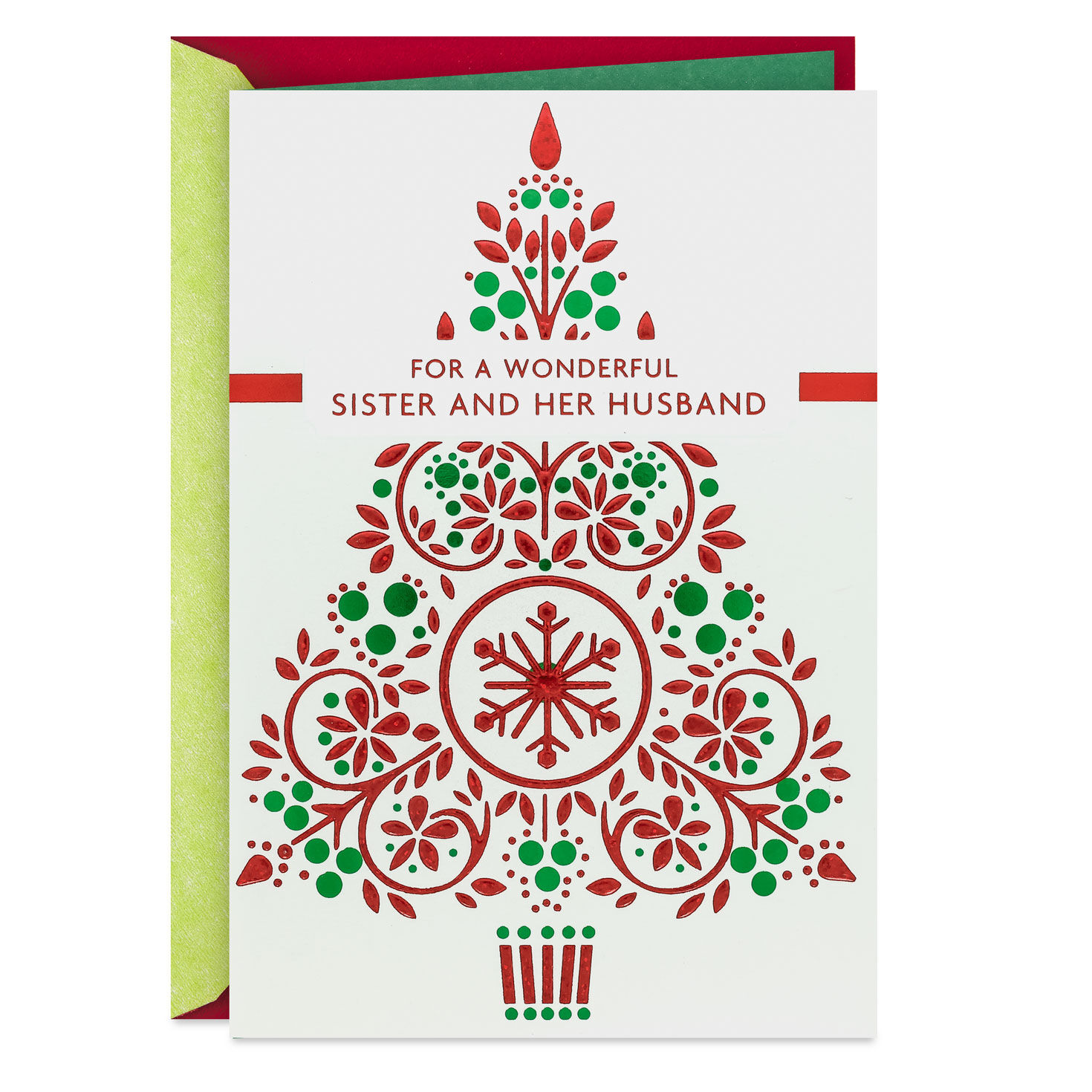 You Both Mean So Much Christmas Card for Sister and Her Husband