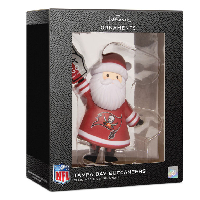 Tampa Bay Buccaneers Santa Fan Christmas Ornament  image number 7