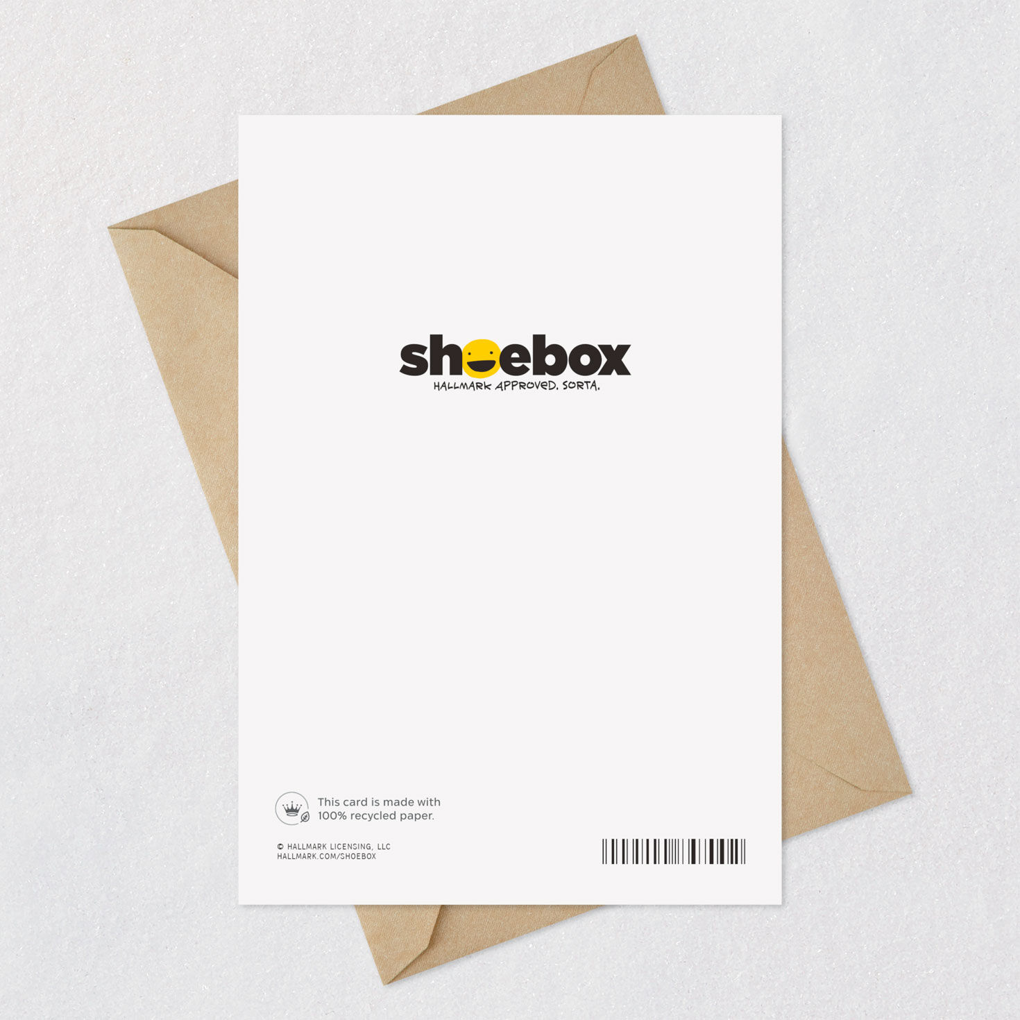 Bigfoot Silhouette in Woods Funny Birthday Card Card Back with Envelope image number 7