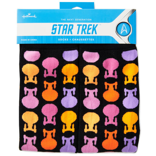 Star Trek: The Next Generation™ Colorful U.S.S. Enterprise Novelty Crew Socks, 