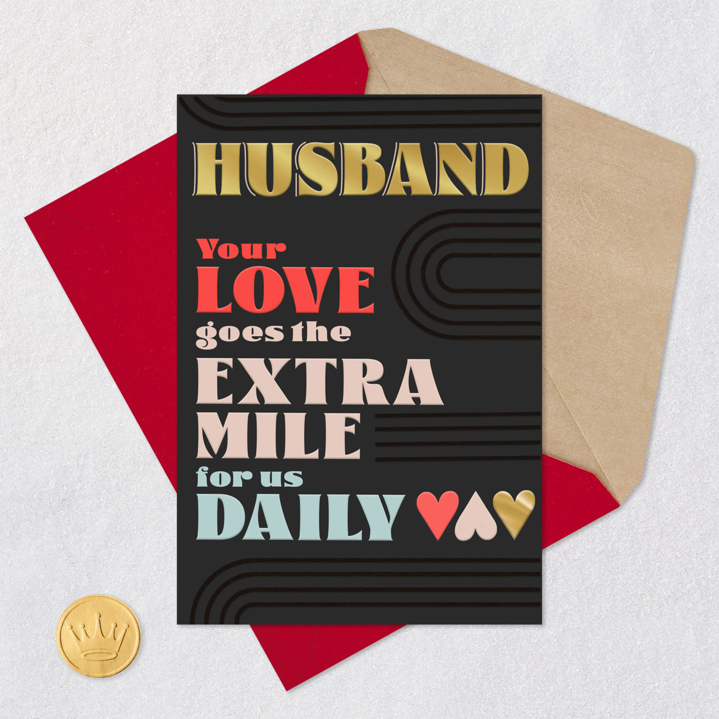 Your Love Goes the Extra Mile Valentine's Day Card for Husband, , large image number 6