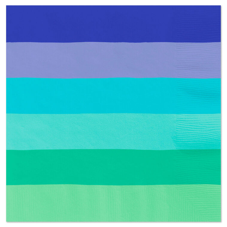 Cool Ombré Stripe Dinner Napkins, Set of 16
