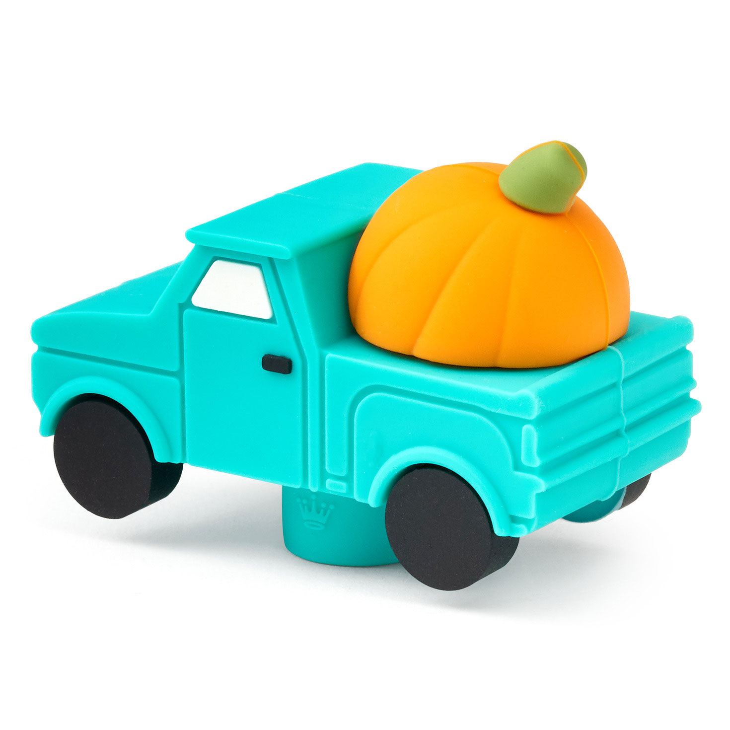 Charmers Blue Truck With Pumpkin Silicone Charm back image number 4