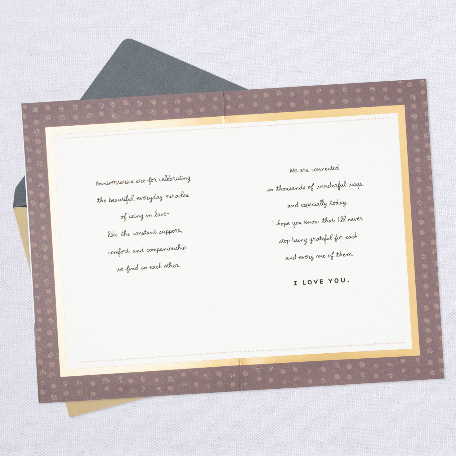 Our Love Makes Every Day Special Anniversary Card, , large image number 4