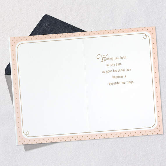Marriage Makes the Heart Bloom Wedding Card, , large image number 3