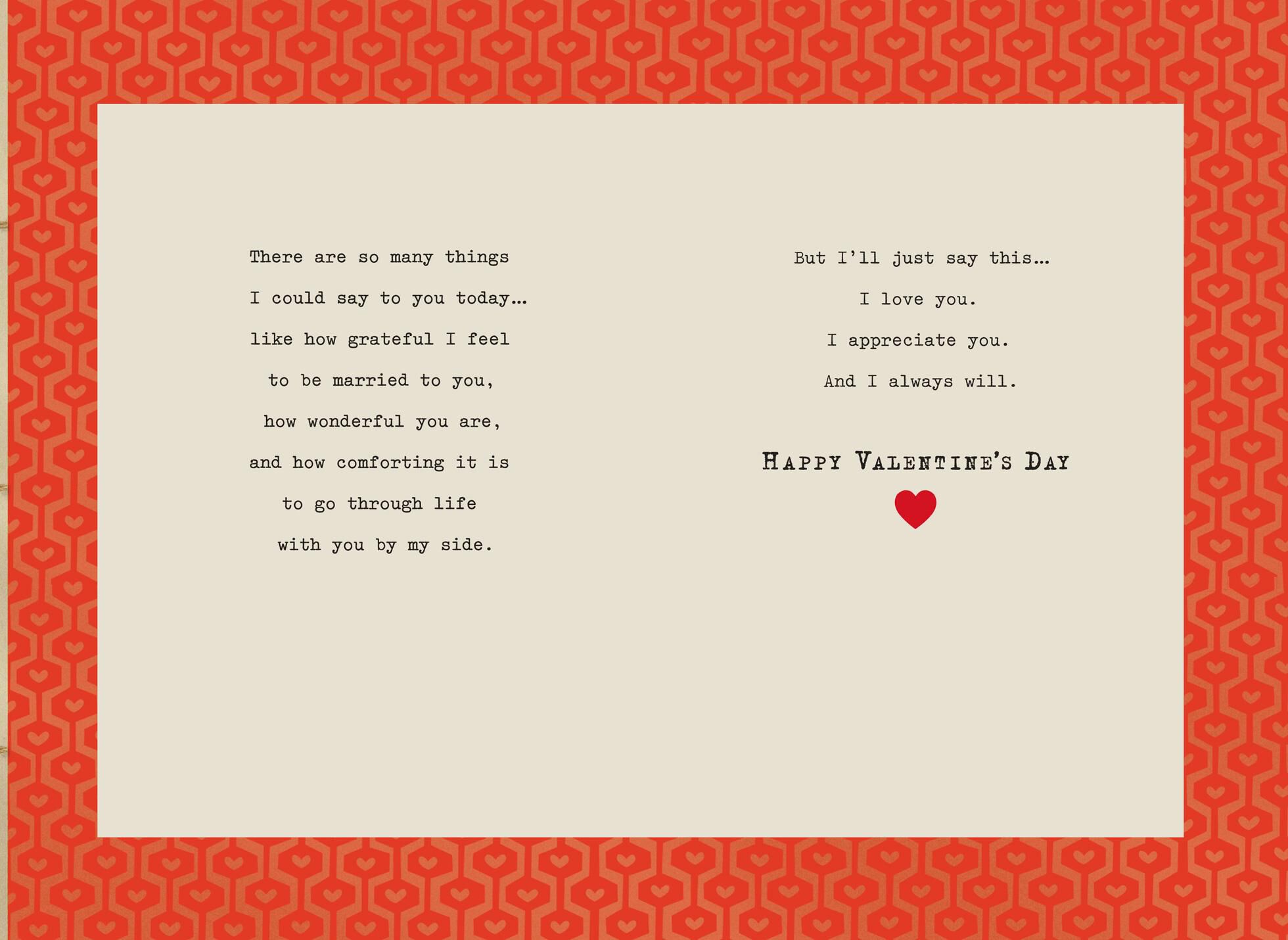 Foil Hearts With Twine Valentine's Day Card for Husband