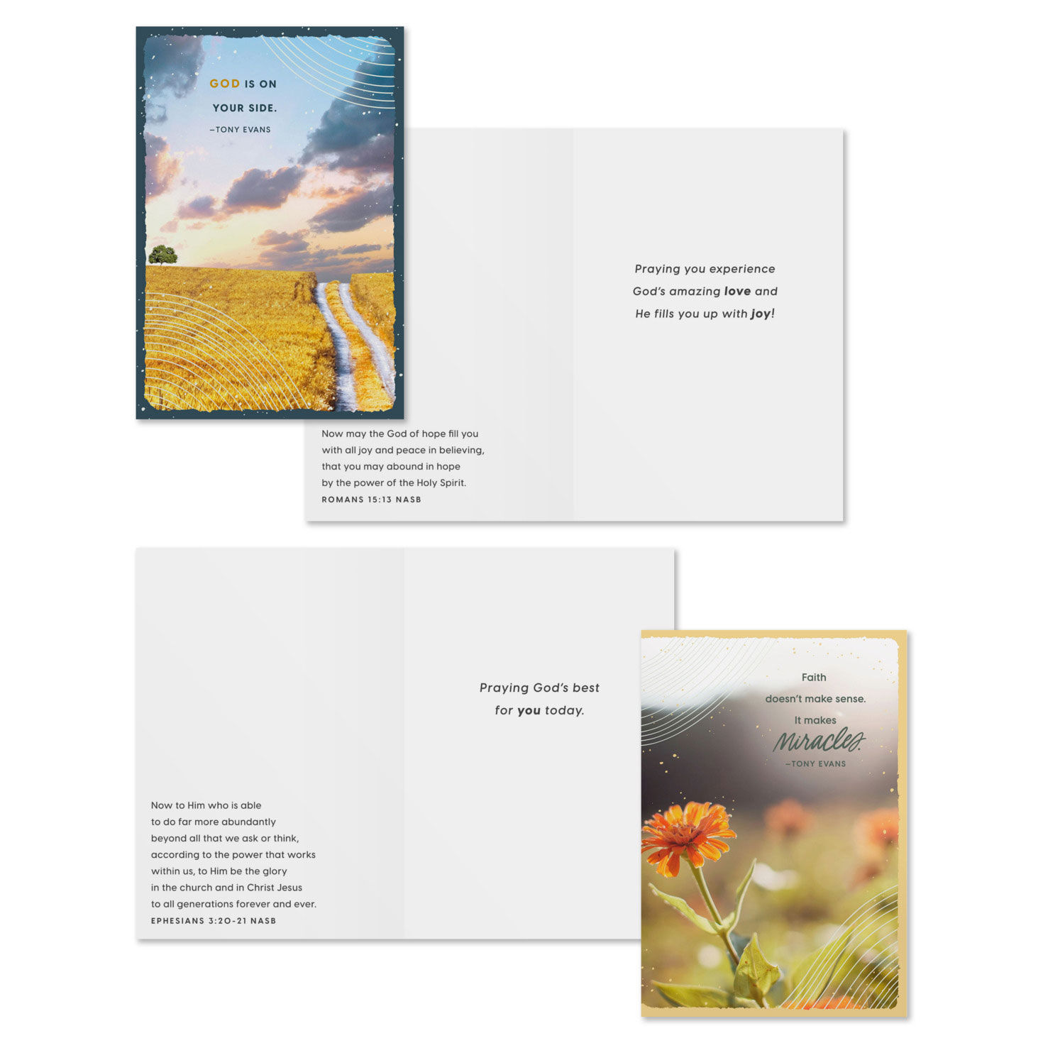 Dr Tony Evans DaySpring Prayer Cards Assortment Card Front with Sentiment image number 4