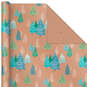 Winter Nature Kraft Prints 3-Pack Christmas Wrapping Paper, 90 sq. ft., , large image number 5