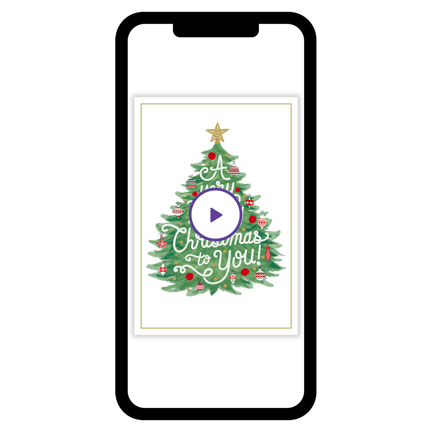 Merry Classic Tree Christmas eCard