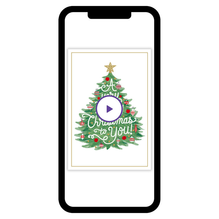 Merry Classic Tree Christmas eCard