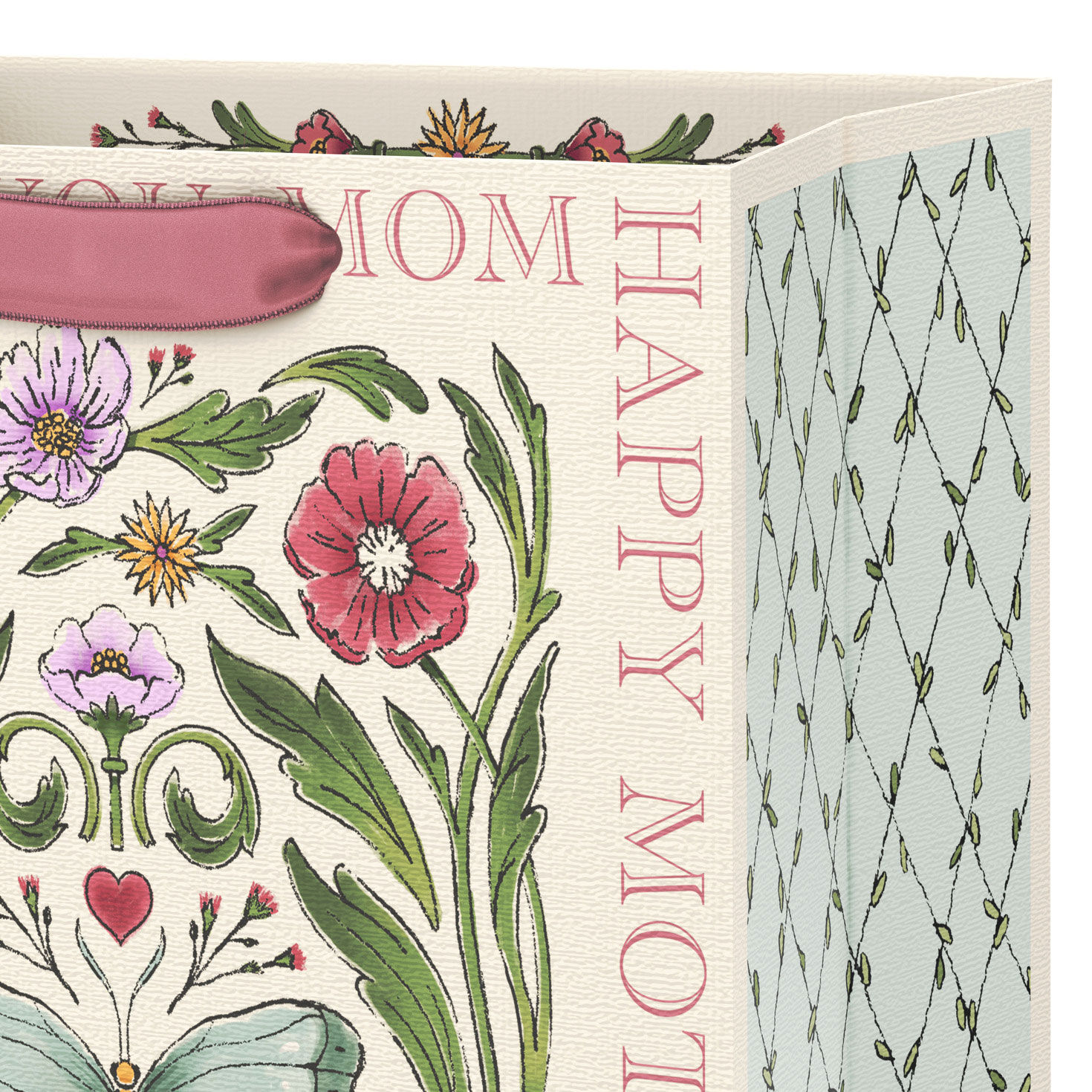 9.6" Illustrated Floral Medium Mother's Day Gift Bag for only USD 3.99 | Hallmark