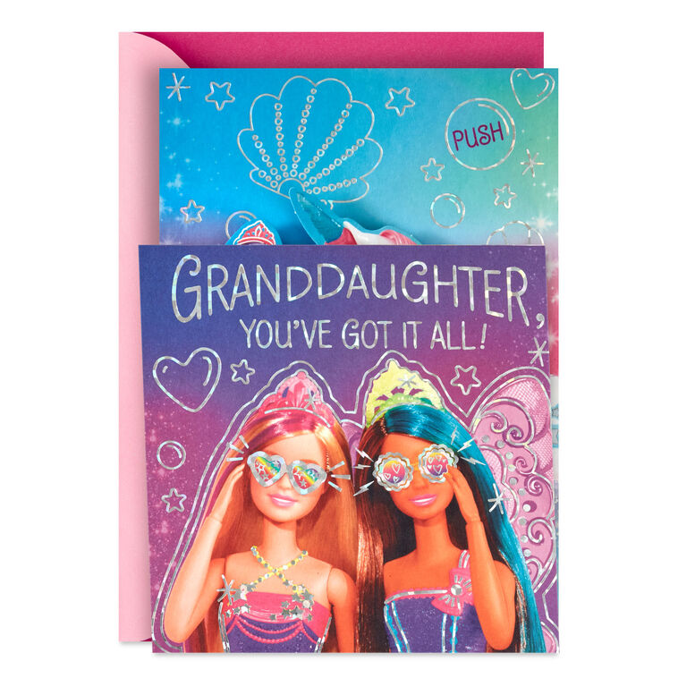 Barbie™ You've Got It All Musical Pop-Up Birthday Card for Granddaughter