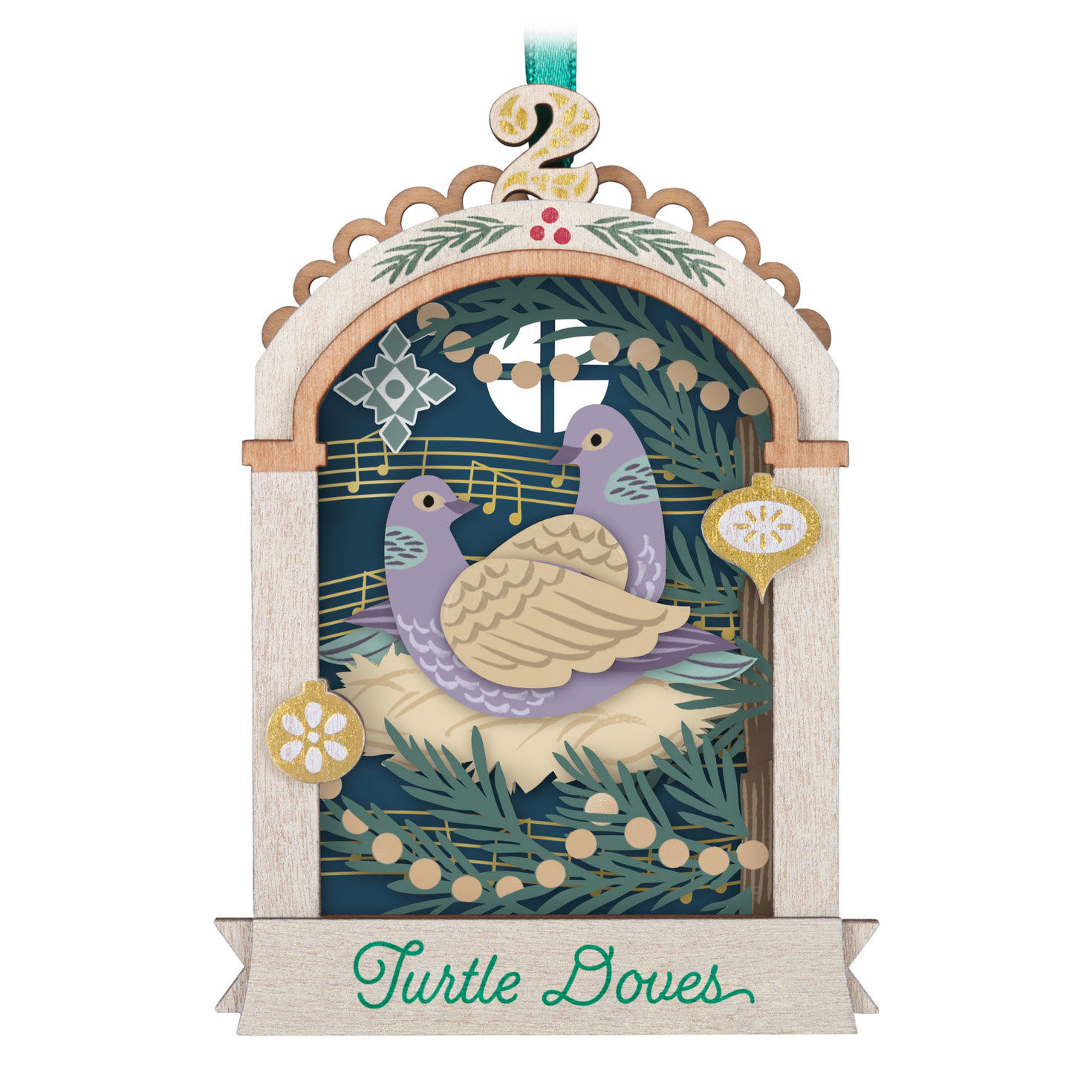 Twelve Days of Christmas Papercraft Ornament