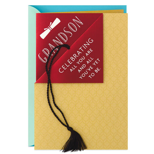 Always With You, Grandson Graduation Card, 