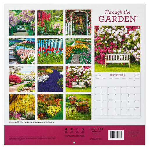 Through the Garden 2023 Wall Calendar, 12-Month, 