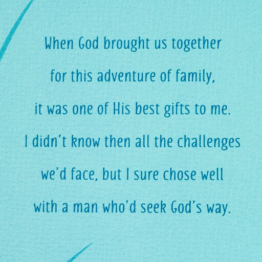 I'm So Glad We're a Team Christian Father's Day Card, 