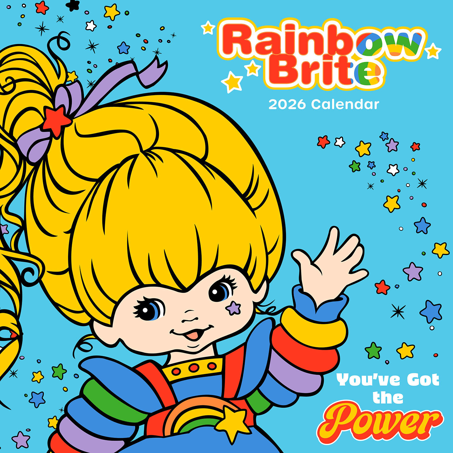 Time Factory Rainbow Brite You've Got the Power 2026 Wall Calendar