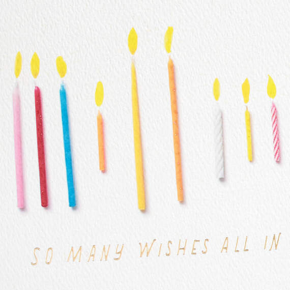 Candles So Many Wishes Birthday Card, , large image number 4