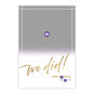 We Did! Personalized Wedding Announcement Card Front indicating personalization image number 5