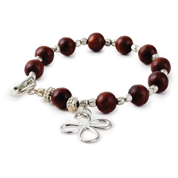 Wood Rosary Bracelet, , large image number 1
