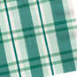 Green and White Plaid Dinner Napkins, Set of 16, , large image number 3