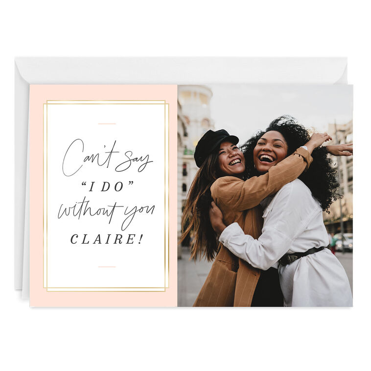 Personalized Be a Part of the Celebration Photo Card
