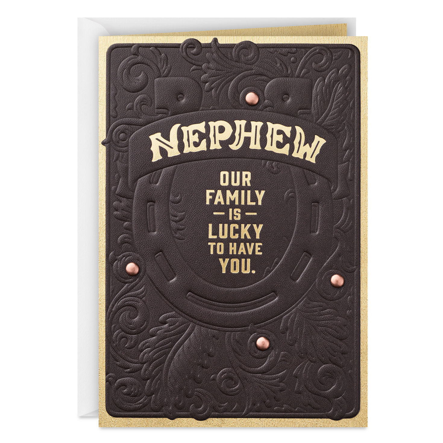 Lucky to Have You, Horseshoe Birthday Card for Nephew for only USD 8.59 | Hallmark