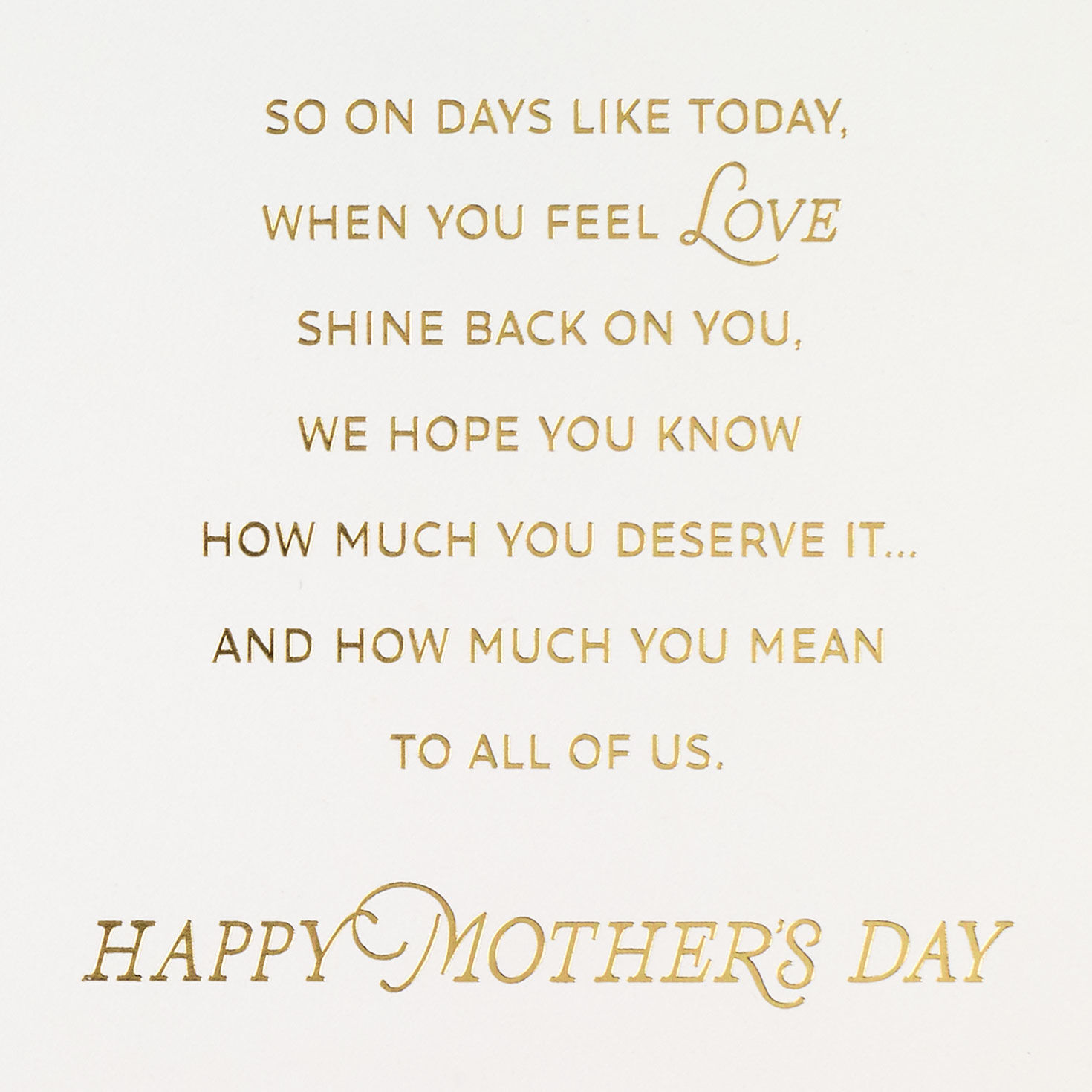 Blush Pink and Gold Sun Mother's Day Card Sentiment image number 2