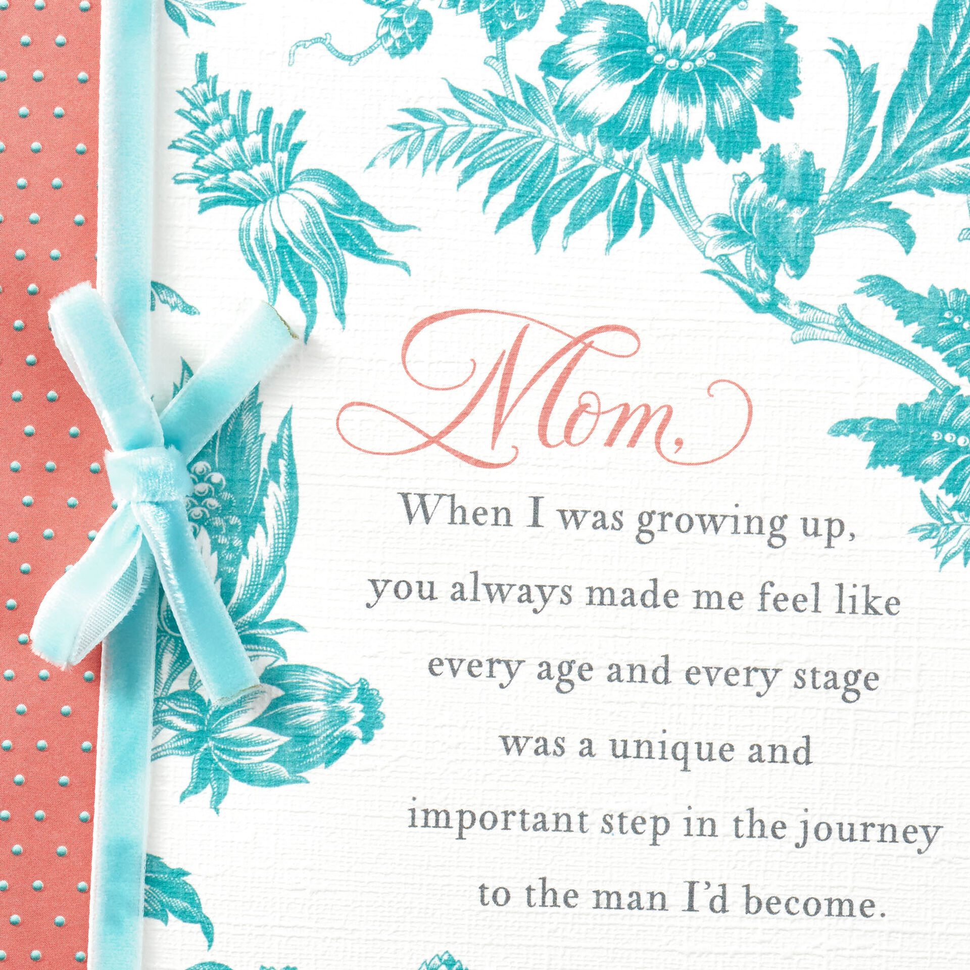 Toile Print Birthday Card for Mom From Son - Greeting Cards - Hallmark