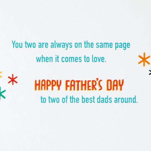 Go Ask Your Dad LGBTQ Funny Father's Day Card for Two Dads, 