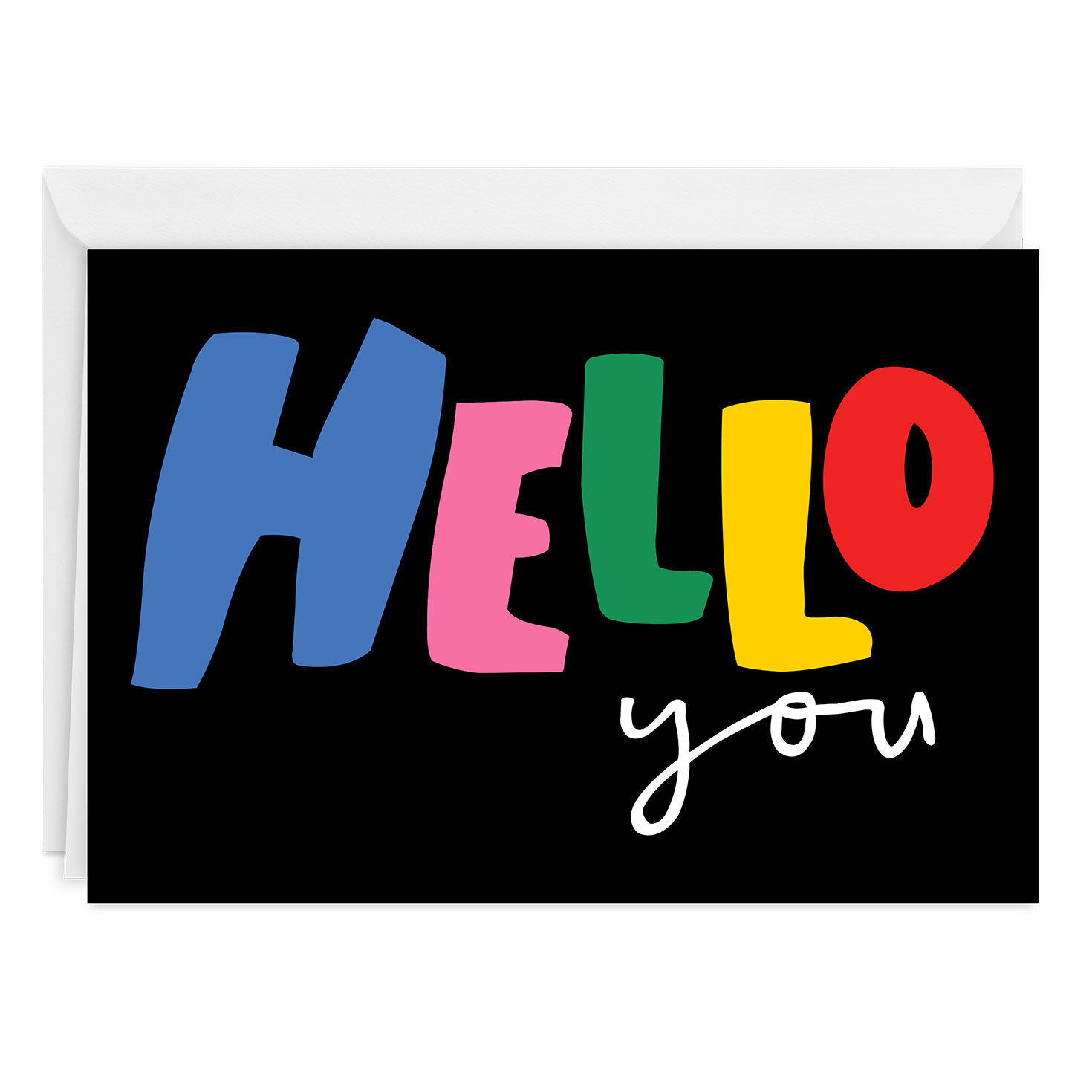 Bold Hello You Custom Card