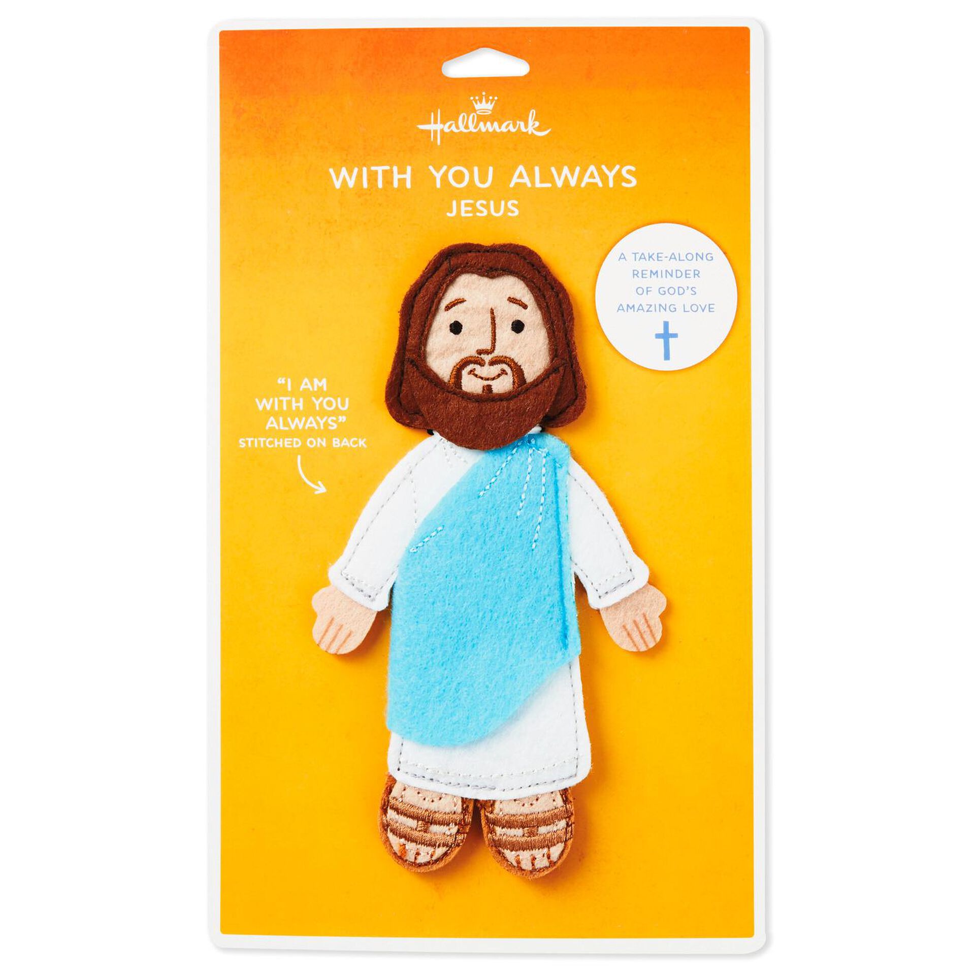 With You Always Felt Flat Jesus TakeAlong Companion Classic Stuffed