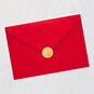 Blue Glass Tree Decorations Christmas Card Envelope Back with Seal image number 7
