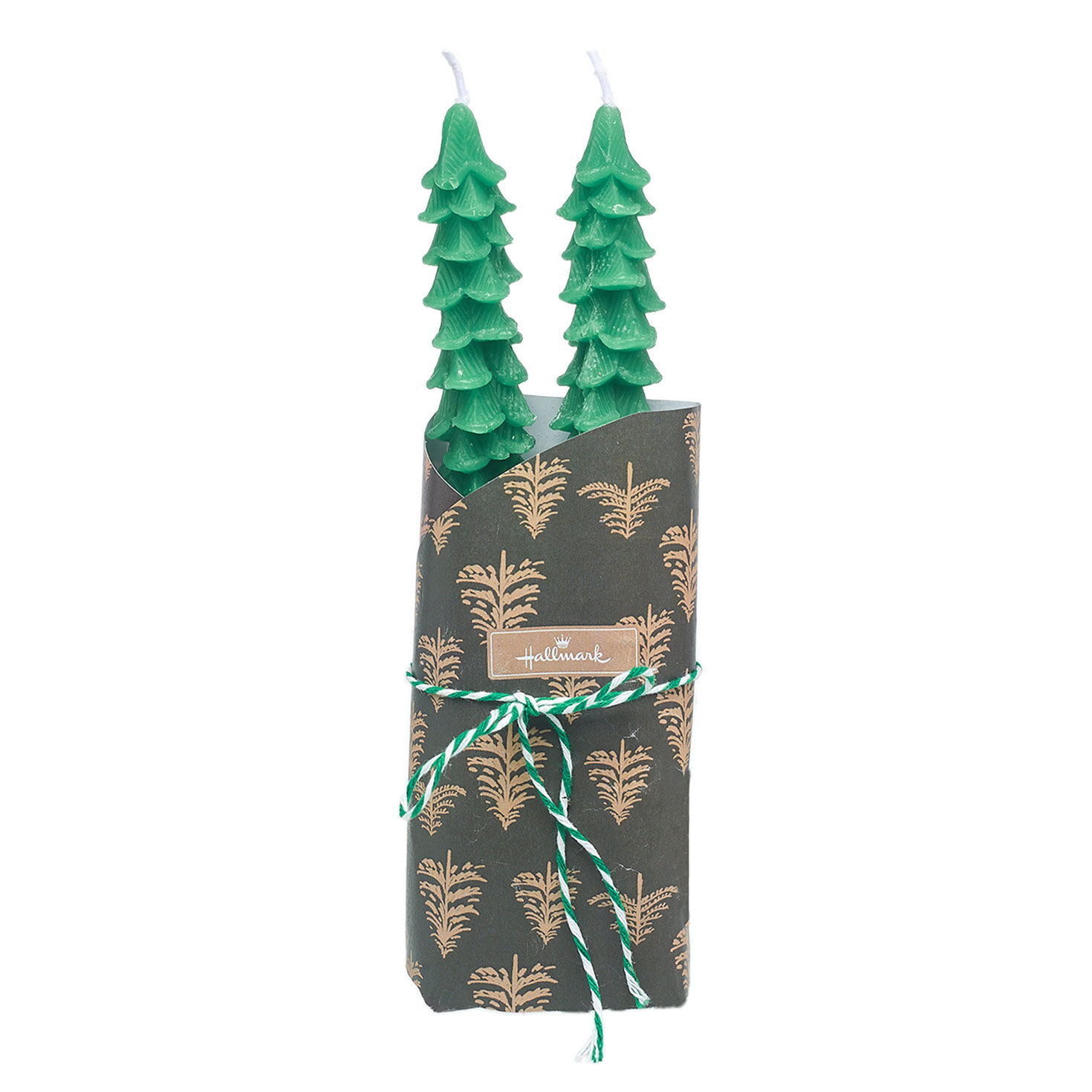 Green Branches Taper Candle Set package image number 3
