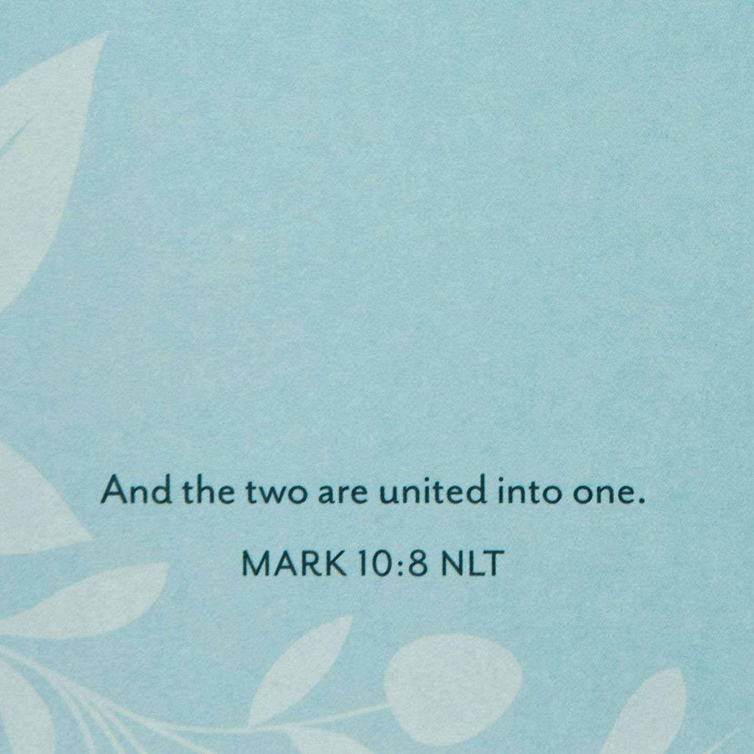 Rings in Heart Religious Wedding Card Scripture image number 3