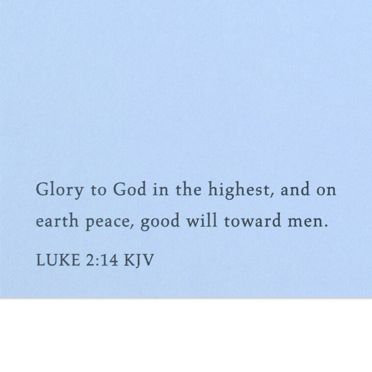 Thomas Kinkade Religious Christmas Card scripture image number 3