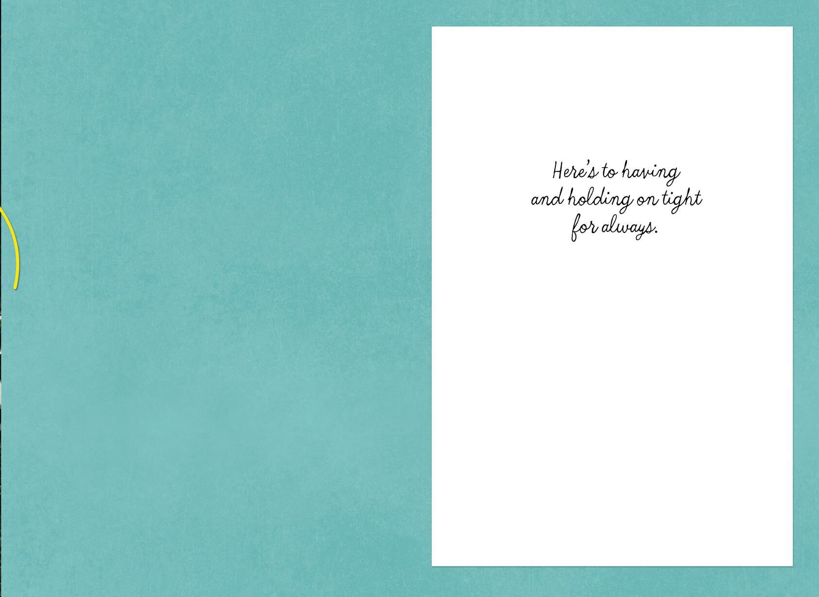 Just Married Banner Wedding Card