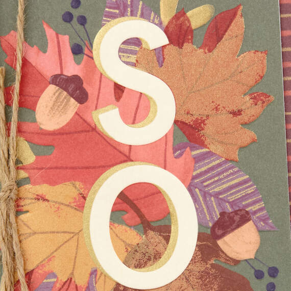So Grateful for You Thanksgiving Card for Son, , large image number 4