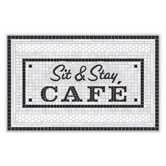 Genuine Fred Howligans Sit and Stay Café Pet Placemat