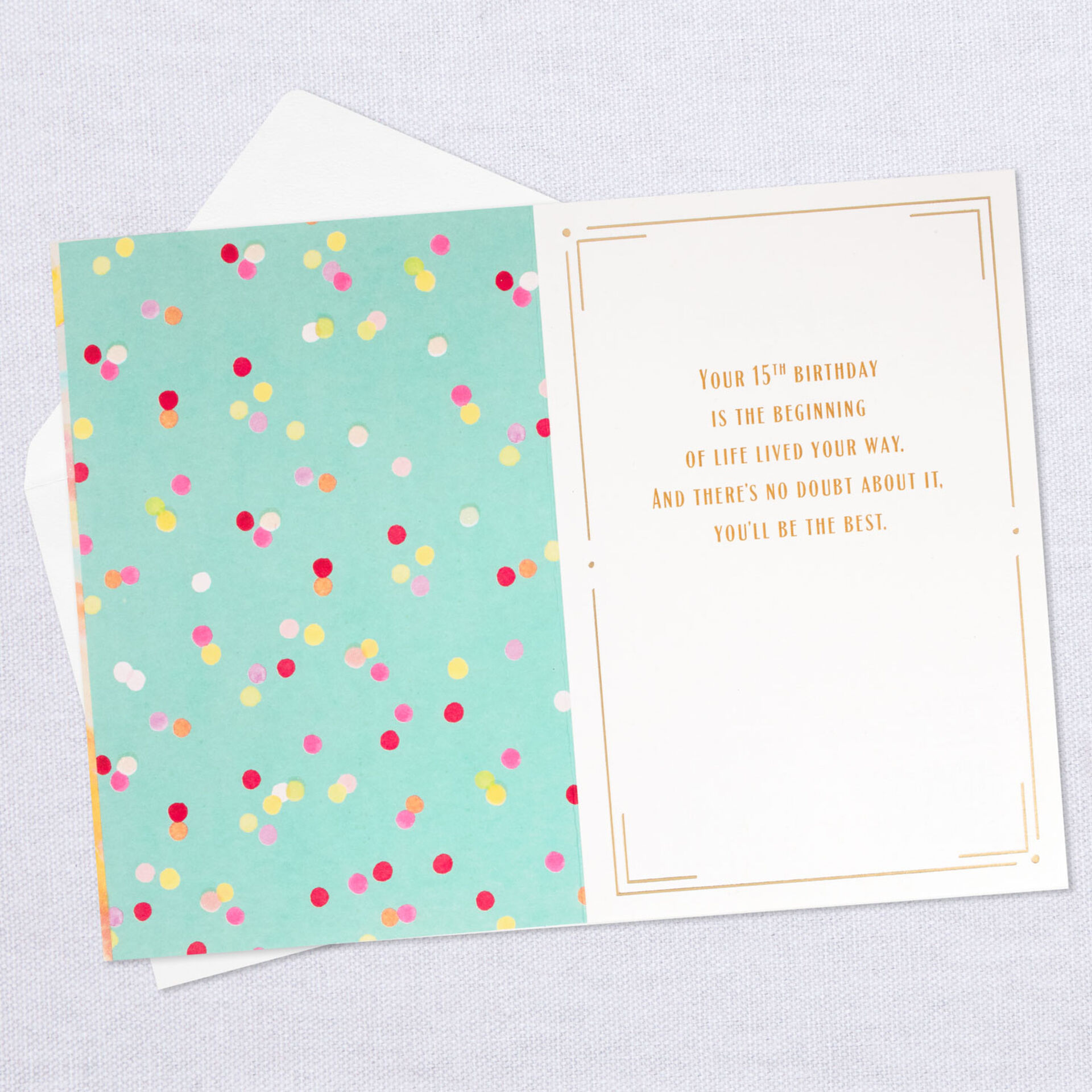 happy quince pastel watercolor birthday card for quinceanera greeting