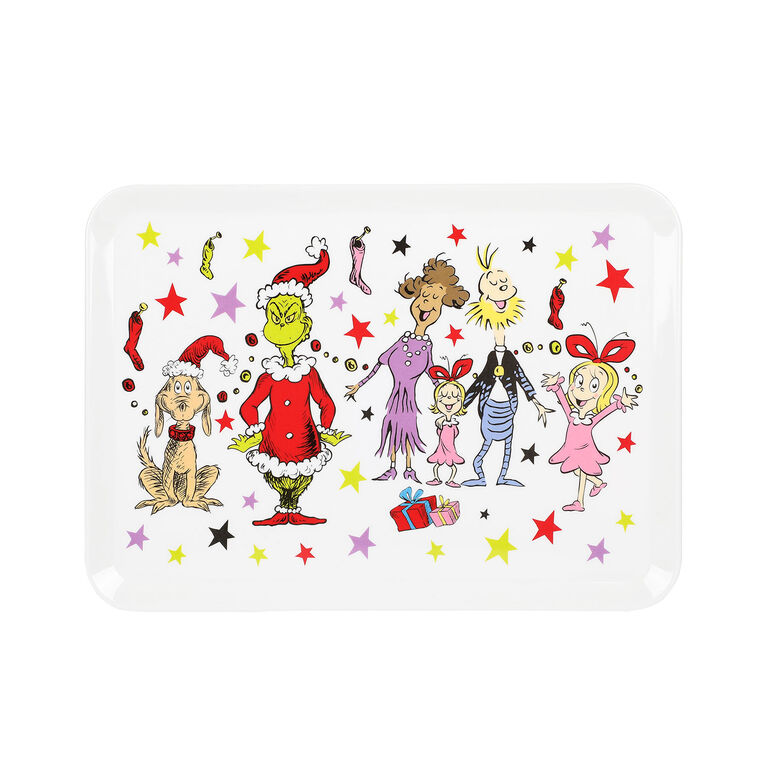 BioWorld Grinch and Whos Melamine Serving Tray
